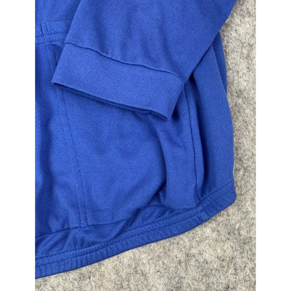 REI Cycling Pullover Blue 3/4 Zip LS Performance Pockets USA Made Women’s XL